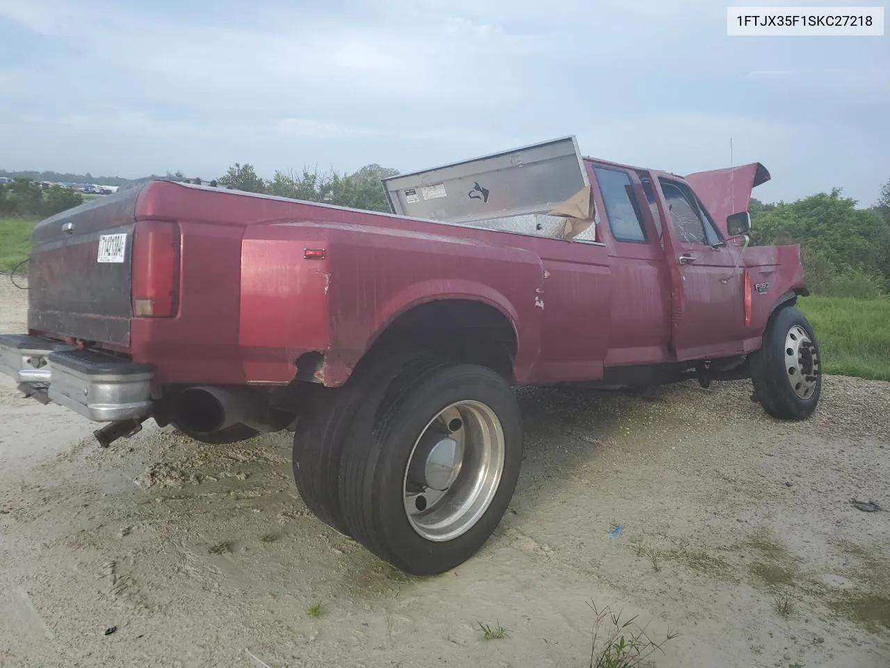 1995 Ford F350 VIN: 1FTJX35F1SKC27218 Lot: 76398194