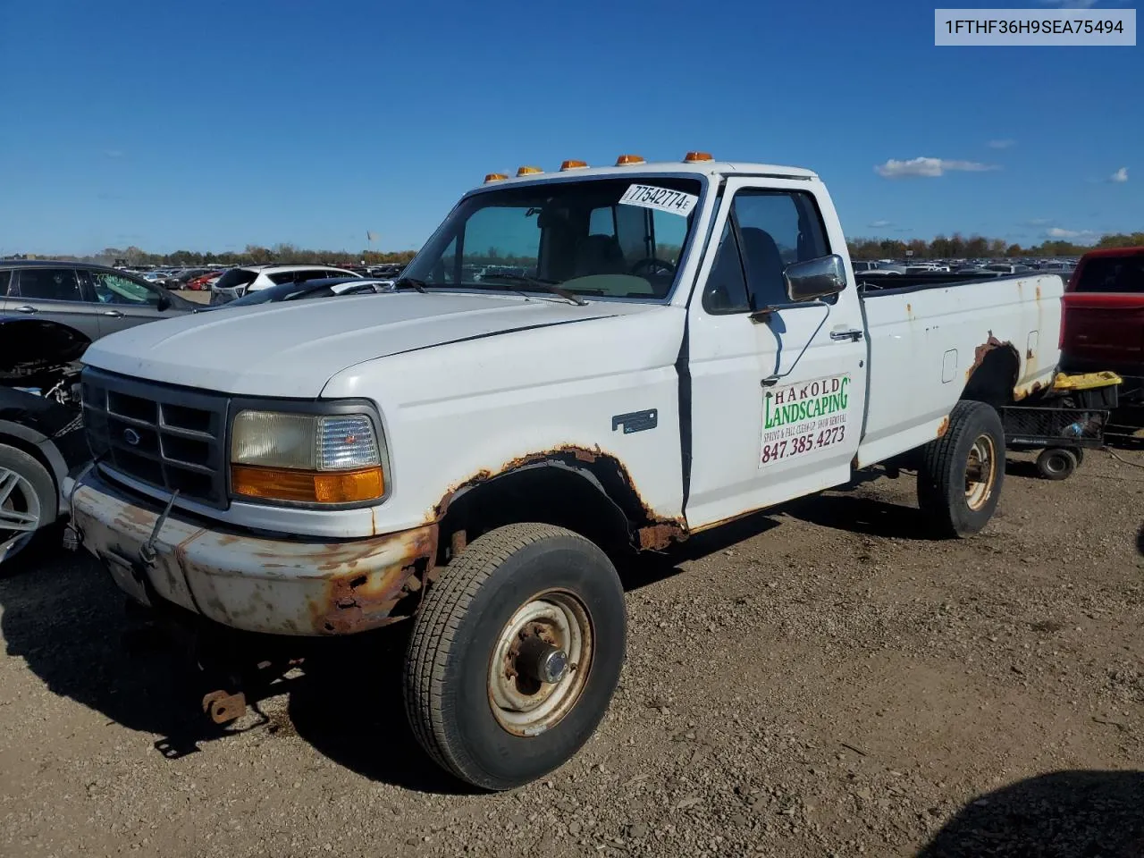 1995 Ford F350 VIN: 1FTHF36H9SEA75494 Lot: 77542774