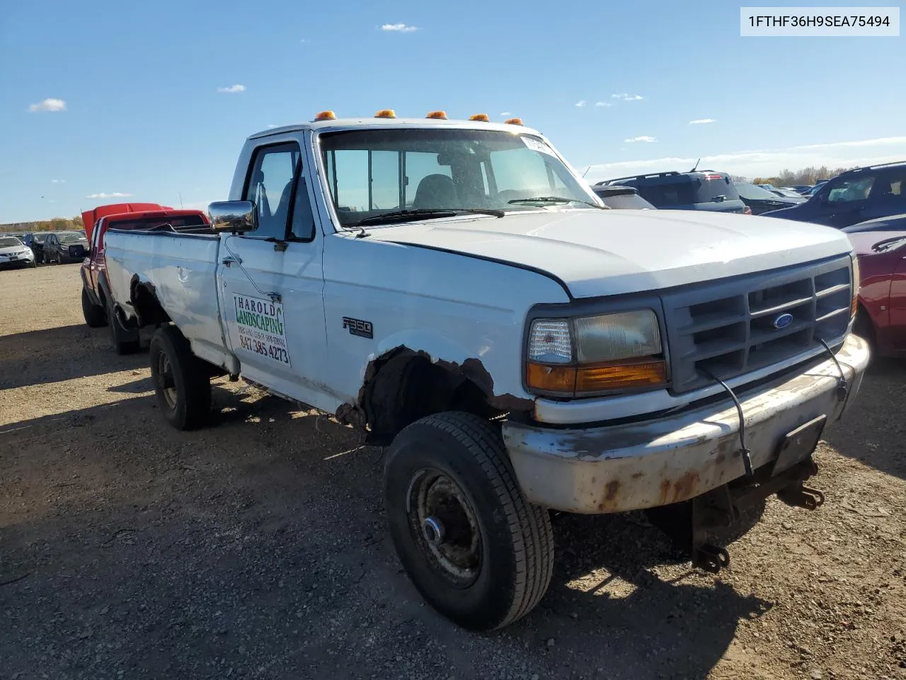 1995 Ford F350 VIN: 1FTHF36H9SEA75494 Lot: 77542774