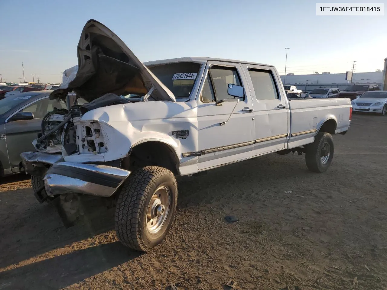 1996 Ford F350 VIN: 1FTJW36F4TEB18415 Lot: 73421644