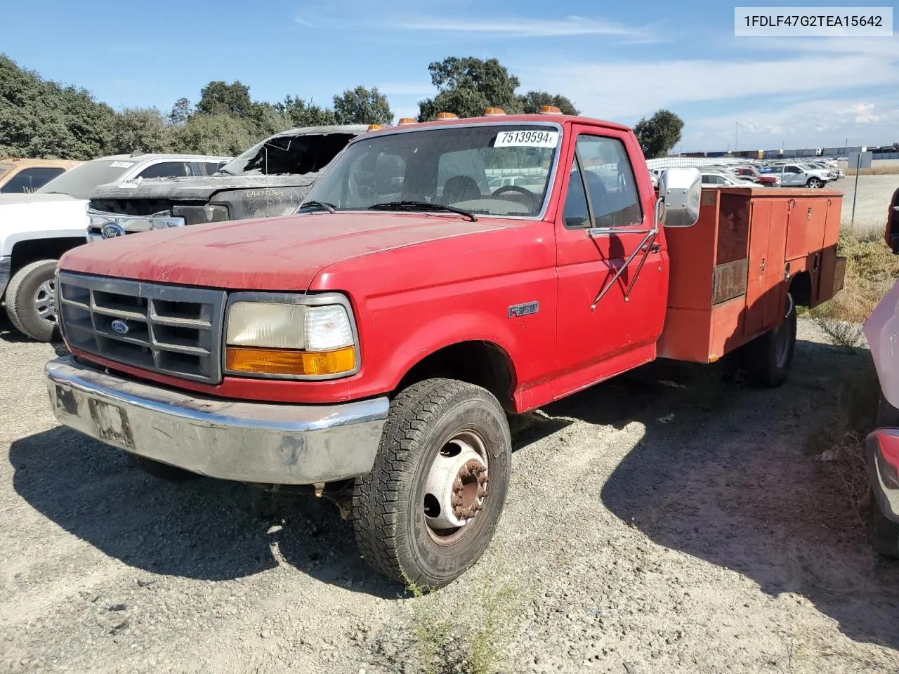 1996 Ford F Super Duty VIN: 1FDLF47G2TEA15642 Lot: 75139594