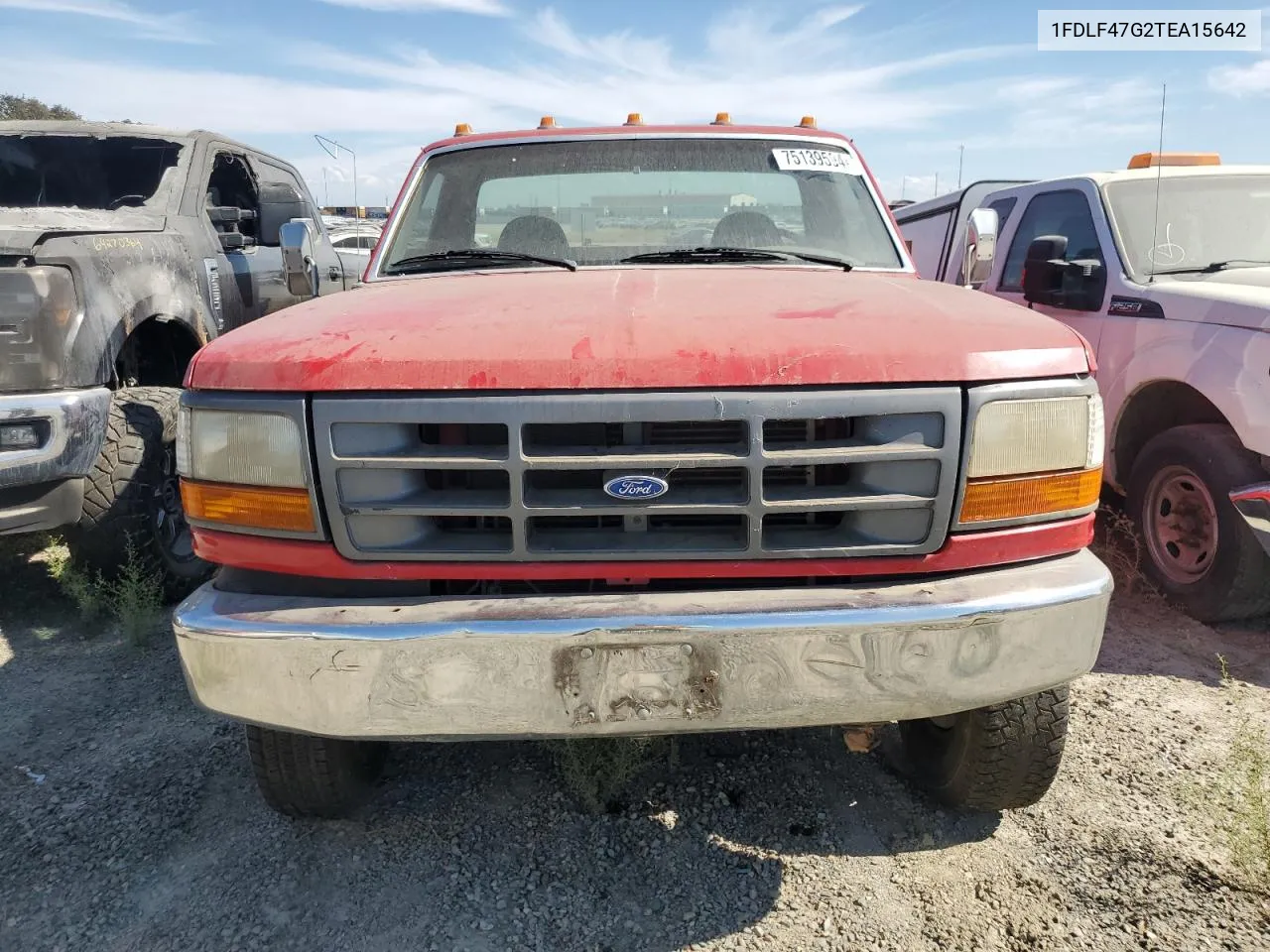 1996 Ford F Super Duty VIN: 1FDLF47G2TEA15642 Lot: 75139594