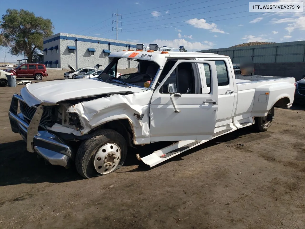 1997 Ford F350 VIN: 1FTJW35F4VEA27519 Lot: 72091894