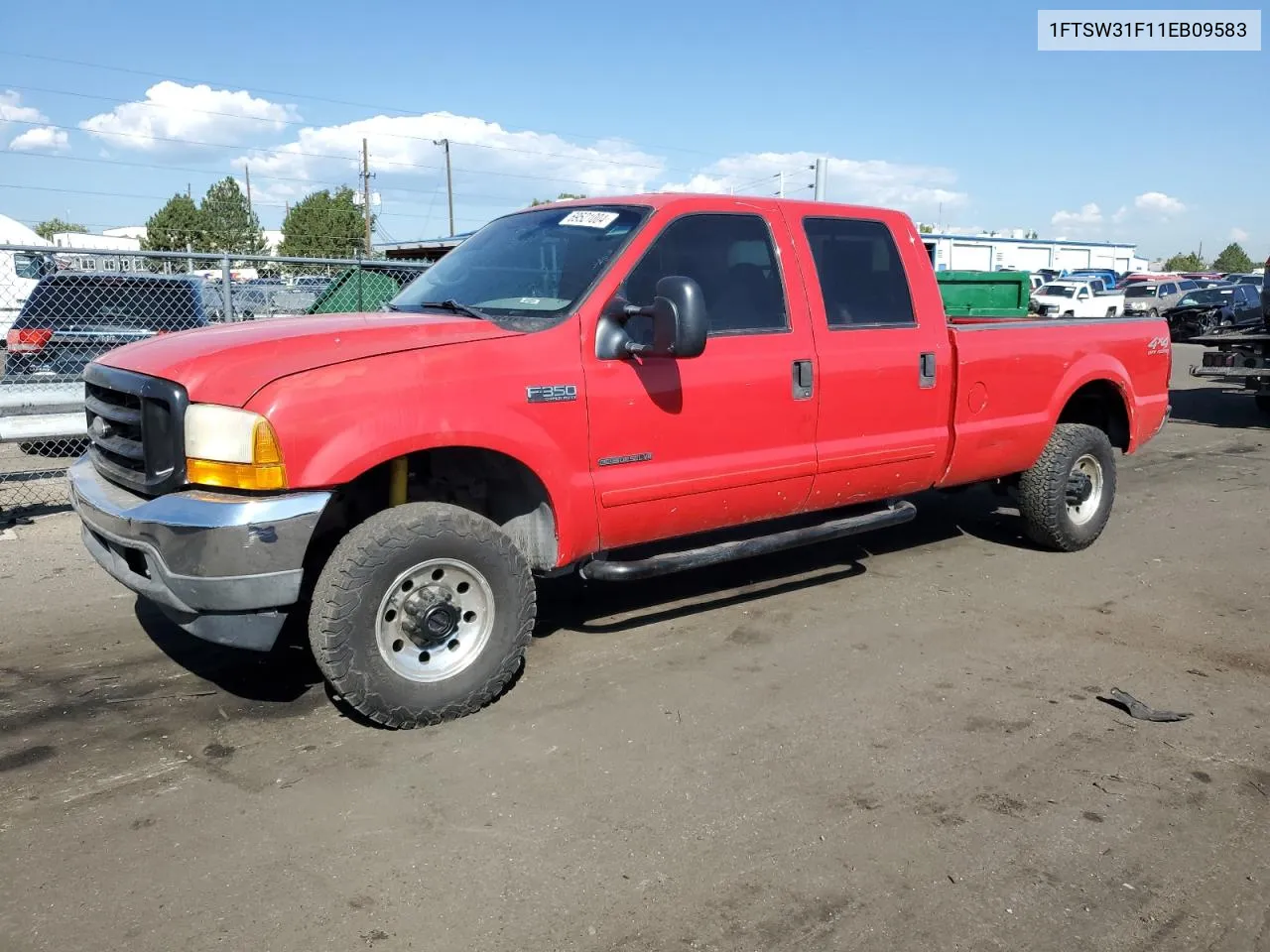 1999 Ford F350 Srw Super Duty VIN: 1FTSW31F11EB09583 Lot: 69521004