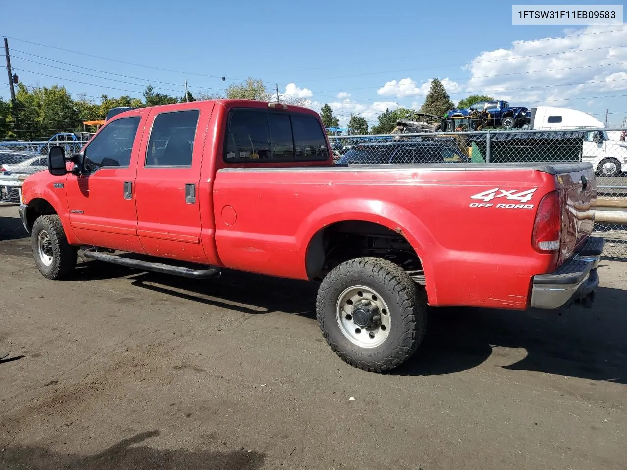 1999 Ford F350 Srw Super Duty VIN: 1FTSW31F11EB09583 Lot: 69521004