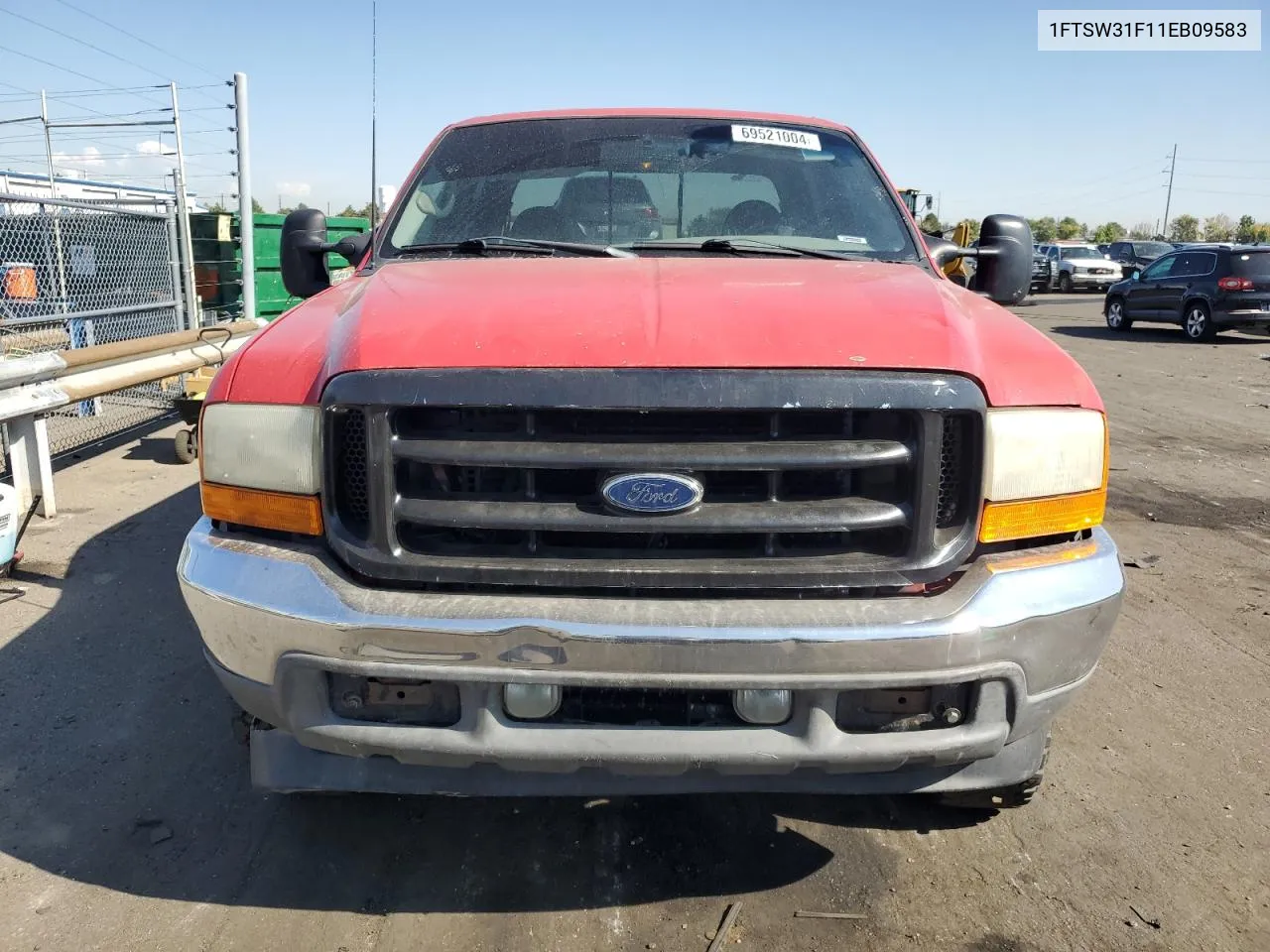 1999 Ford F350 Srw Super Duty VIN: 1FTSW31F11EB09583 Lot: 69521004