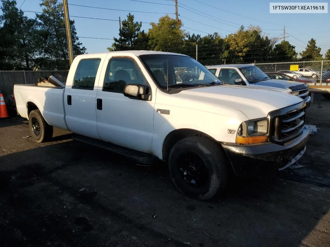 1999 Ford F350 Srw Super Duty VIN: 1FTSW30F1XEA19618 Lot: 71529694