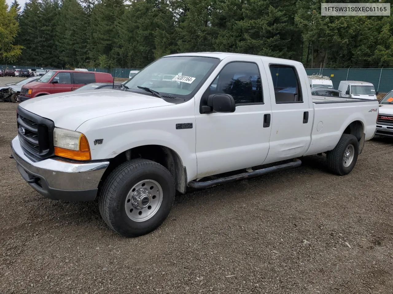 1999 Ford F350 Srw Super Duty VIN: 1FTSW31S0XEC61165 Lot: 74381164