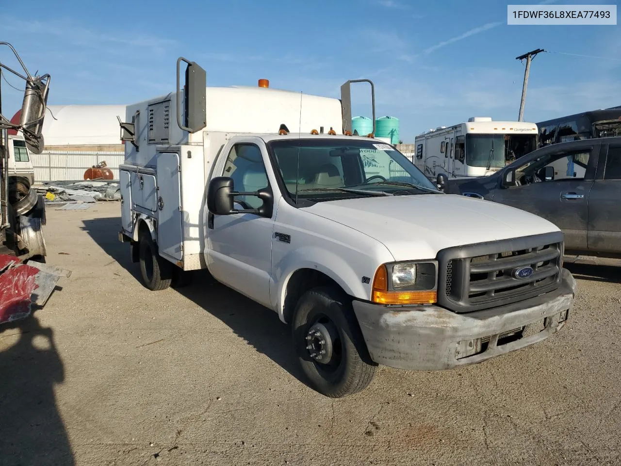 1999 Ford F350 Super Duty VIN: 1FDWF36L8XEA77493 Lot: 75741694