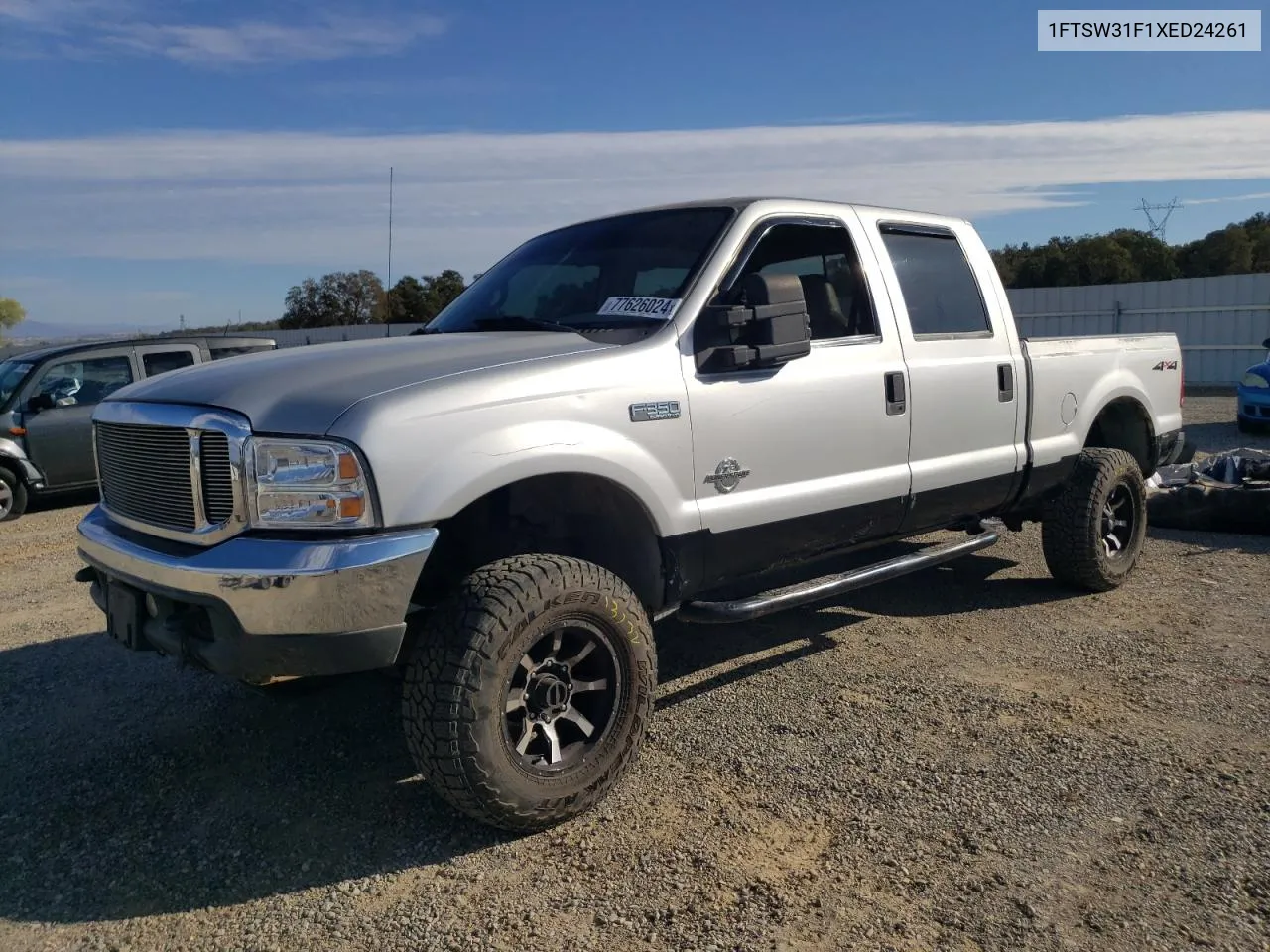 1999 Ford F350 Srw Super Duty VIN: 1FTSW31F1XED24261 Lot: 77626024