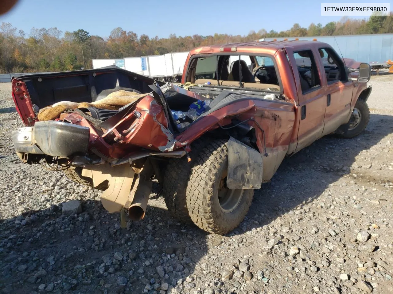 1999 Ford F350 Super Duty VIN: 1FTWW33F9XEE98030 Lot: 78125734