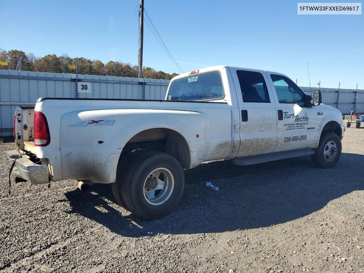 1999 Ford F350 Super Duty VIN: 1FTWW33FXXED69617 Lot: 80213154