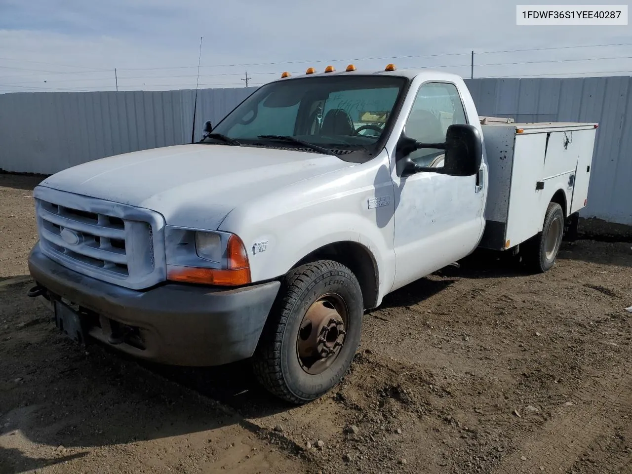 2000 Ford F350 Super Duty VIN: 1FDWF36S1YEE40287 Lot: 46262884