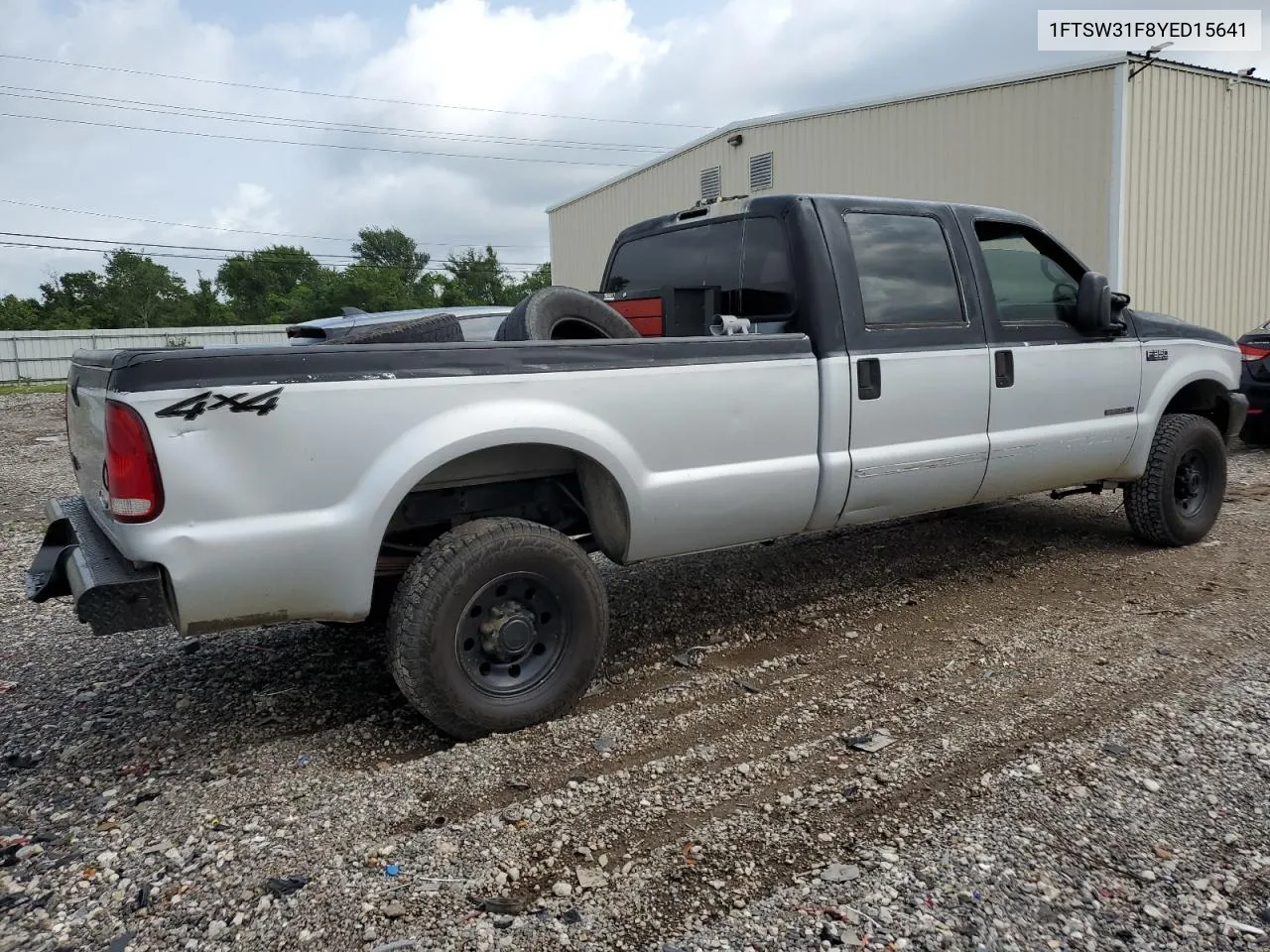 2000 Ford F350 Srw Super Duty VIN: 1FTSW31F8YED15641 Lot: 53641714