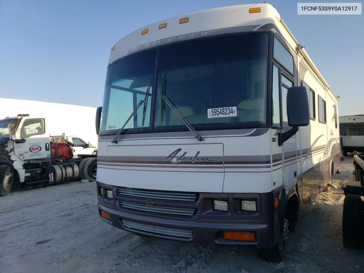 2000 Ford F550 Super Duty Stripped Chassis VIN: 1FCNF53S9Y0A12917 Lot: 59548234