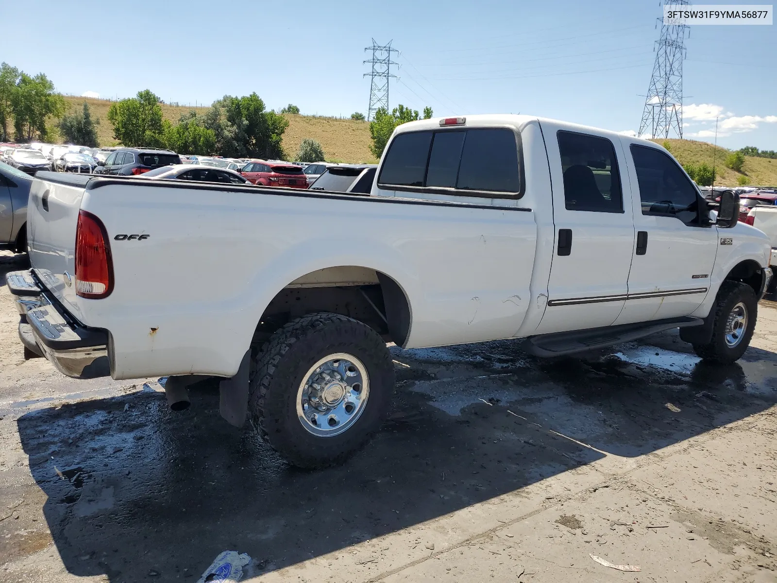 2000 Ford F350 Srw Super Duty VIN: 3FTSW31F9YMA56877 Lot: 62733624