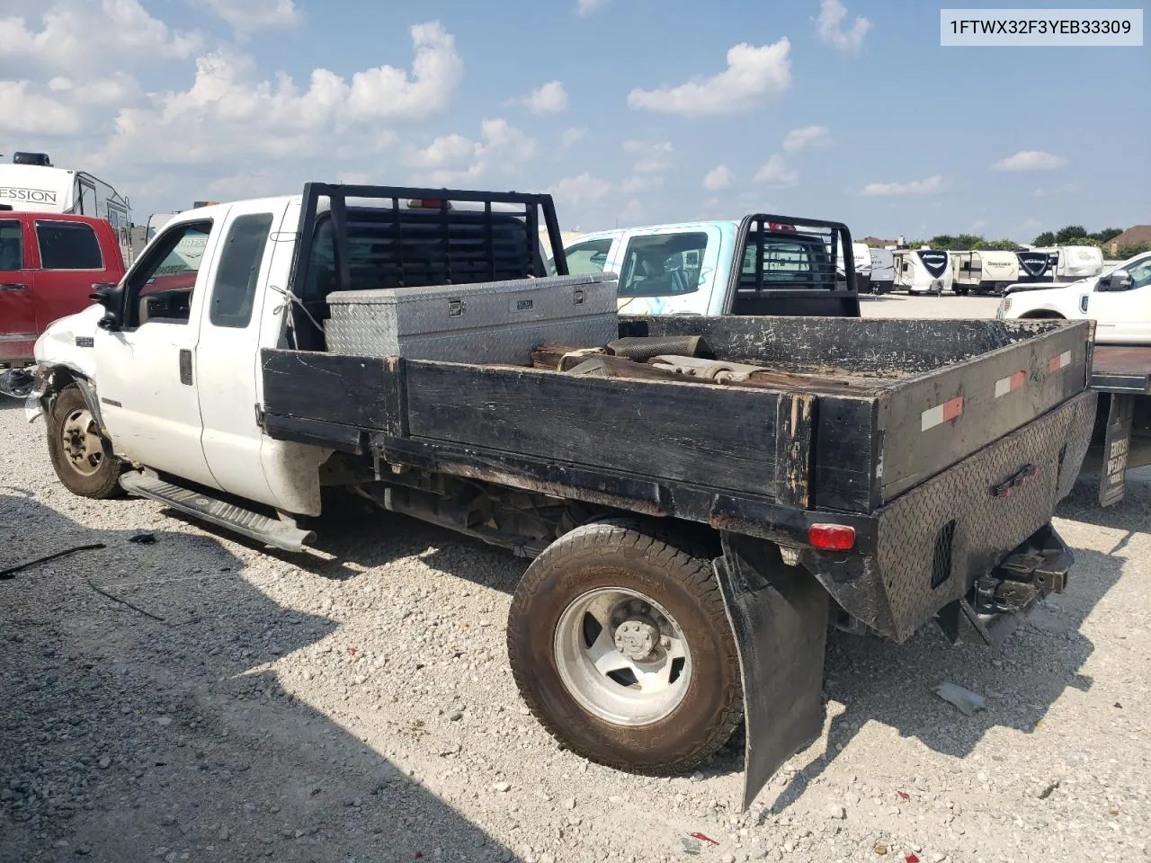 2000 Ford F350 Super Duty VIN: 1FTWX32F3YEB33309 Lot: 63624554