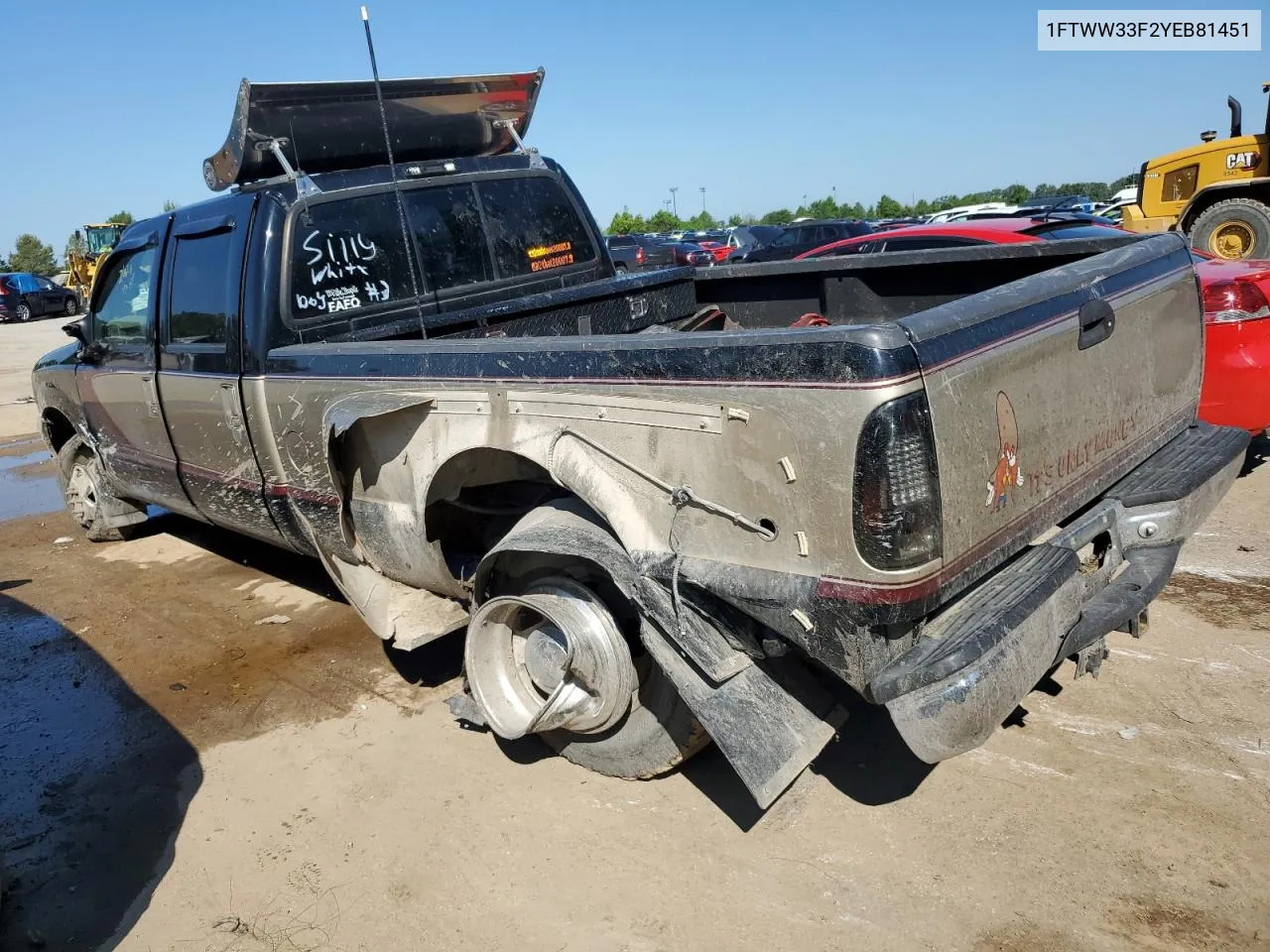 2000 Ford F350 Super Duty VIN: 1FTWW33F2YEB81451 Lot: 63764974