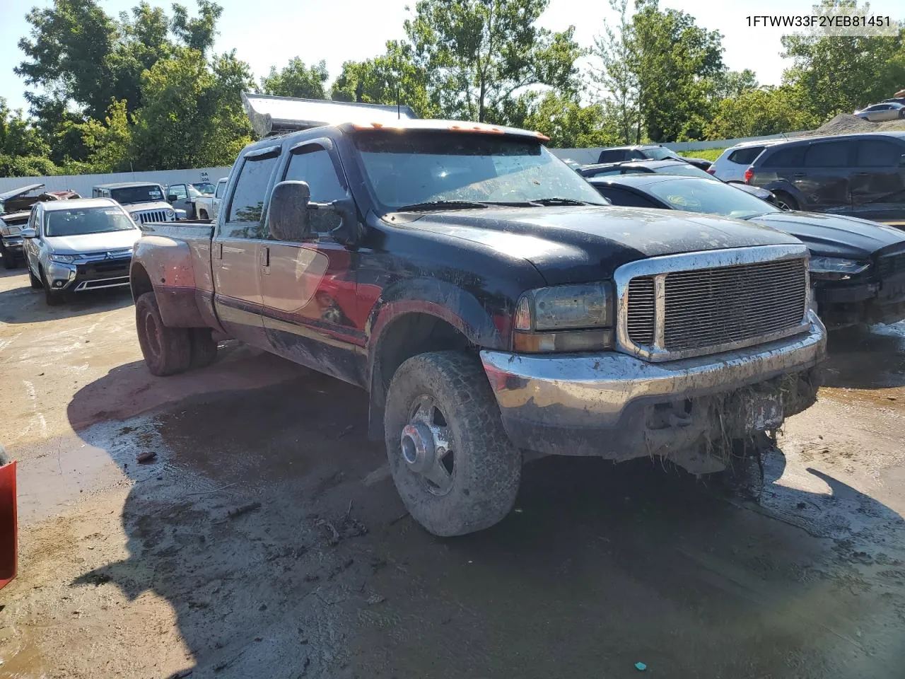 2000 Ford F350 Super Duty VIN: 1FTWW33F2YEB81451 Lot: 63764974