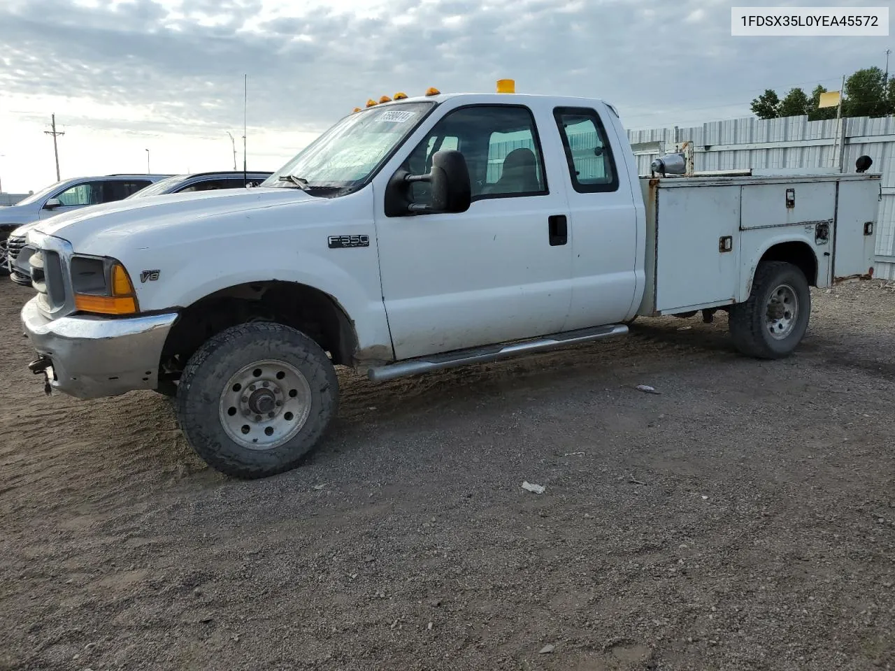 2000 Ford F350 Srw Super Duty VIN: 1FDSX35L0YEA45572 Lot: 65990414