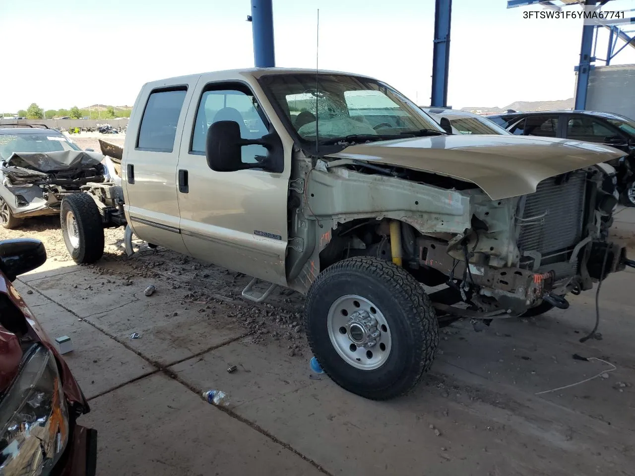 2000 Ford F350 Srw Super Duty VIN: 3FTSW31F6YMA67741 Lot: 66033584