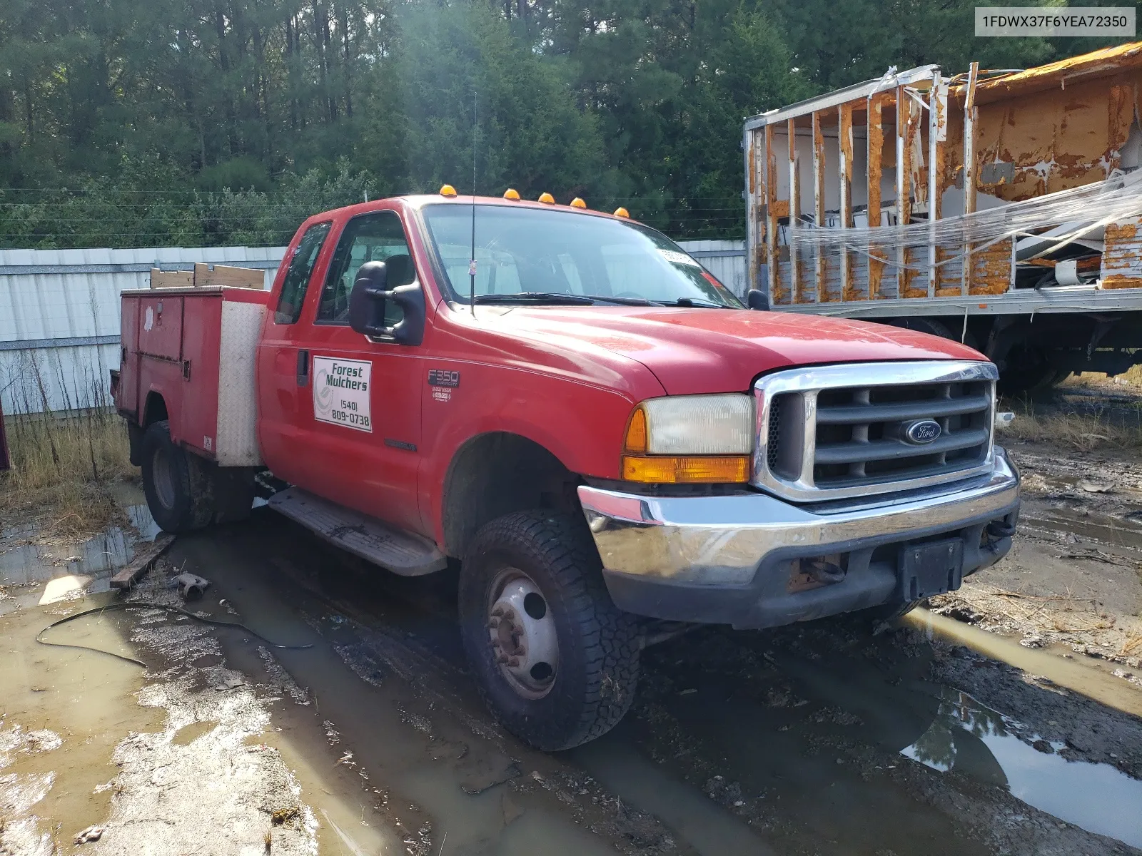 2000 Ford F350 Super Duty VIN: 1FDWX37F6YEA72350 Lot: 66574154