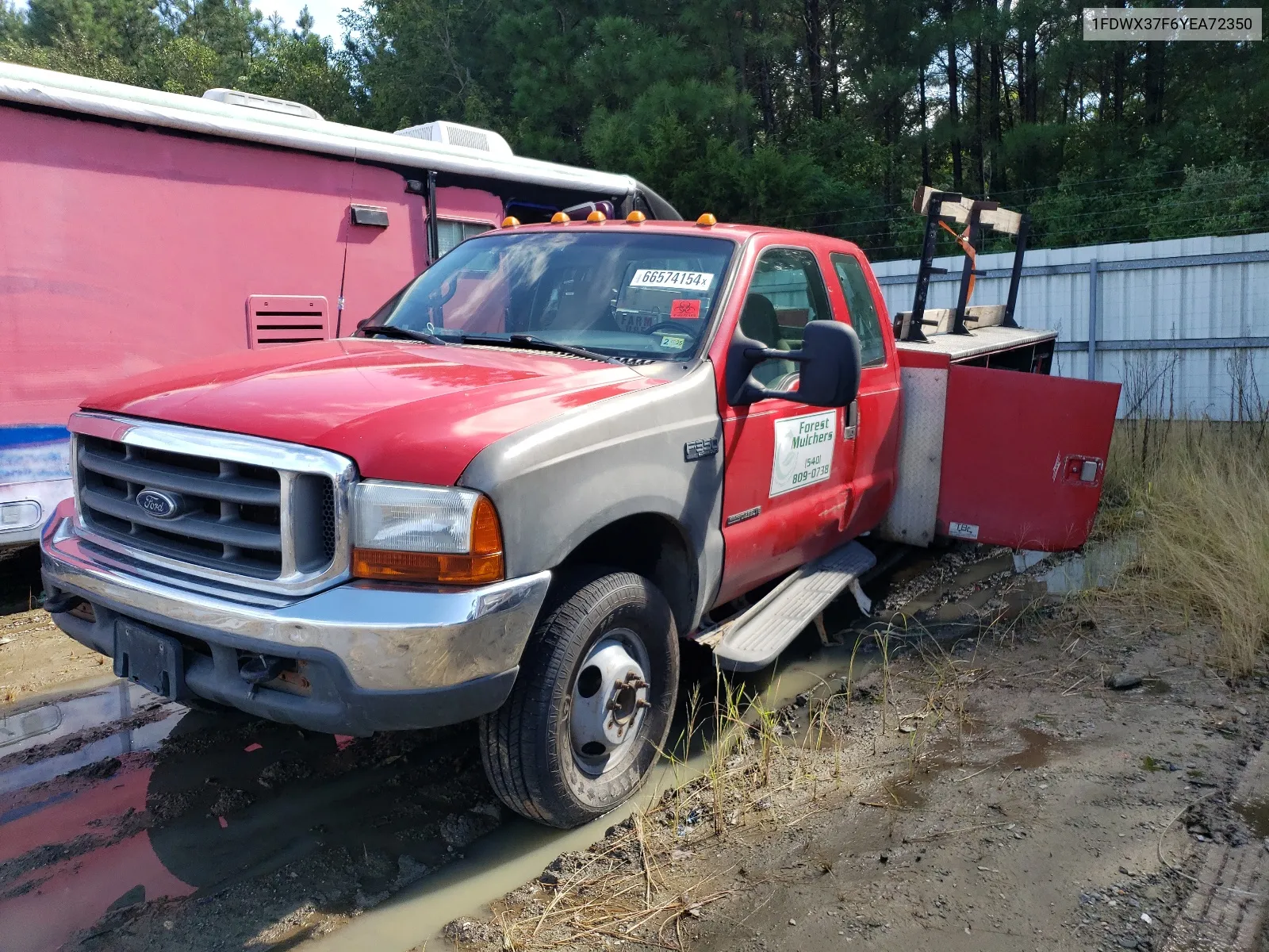 2000 Ford F350 Super Duty VIN: 1FDWX37F6YEA72350 Lot: 66574154