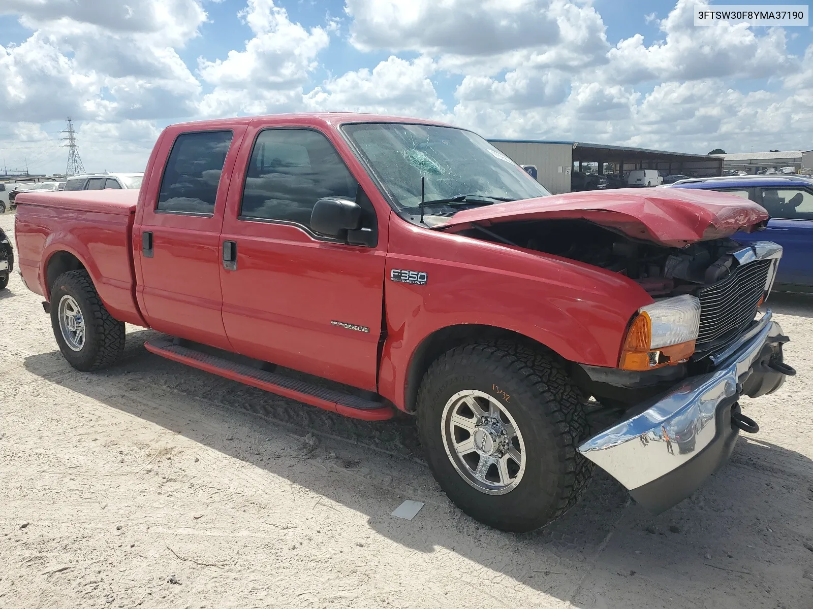 2000 Ford F350 Srw Super Duty VIN: 3FTSW30F8YMA37190 Lot: 67695694