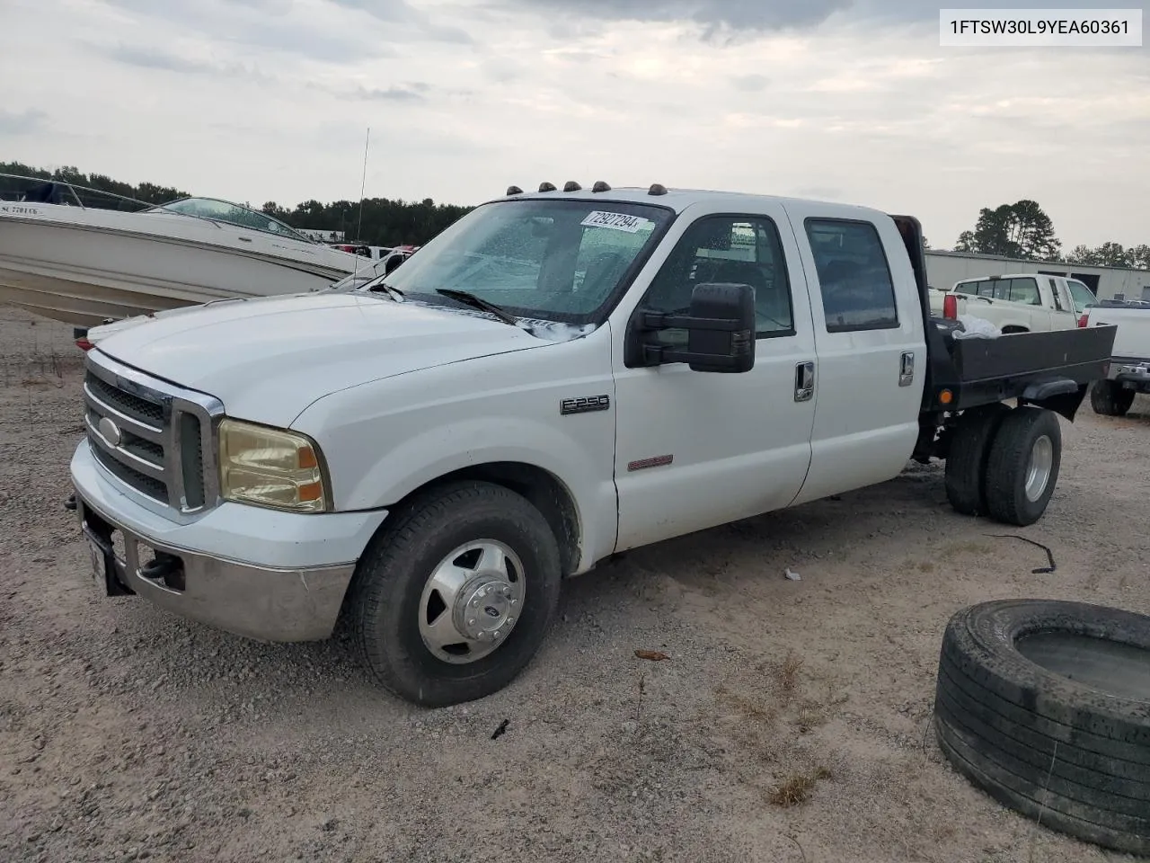 2000 Ford F350 Srw Super Duty VIN: 1FTSW30L9YEA60361 Lot: 72927294