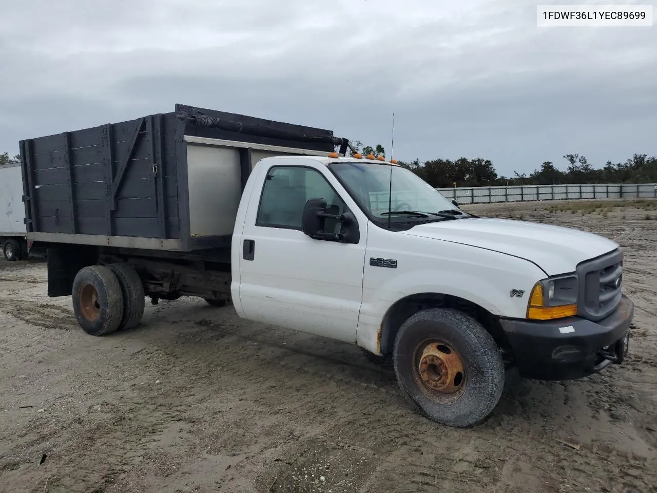 2000 Ford F350 Super Duty VIN: 1FDWF36L1YEC89699 Lot: 73864274