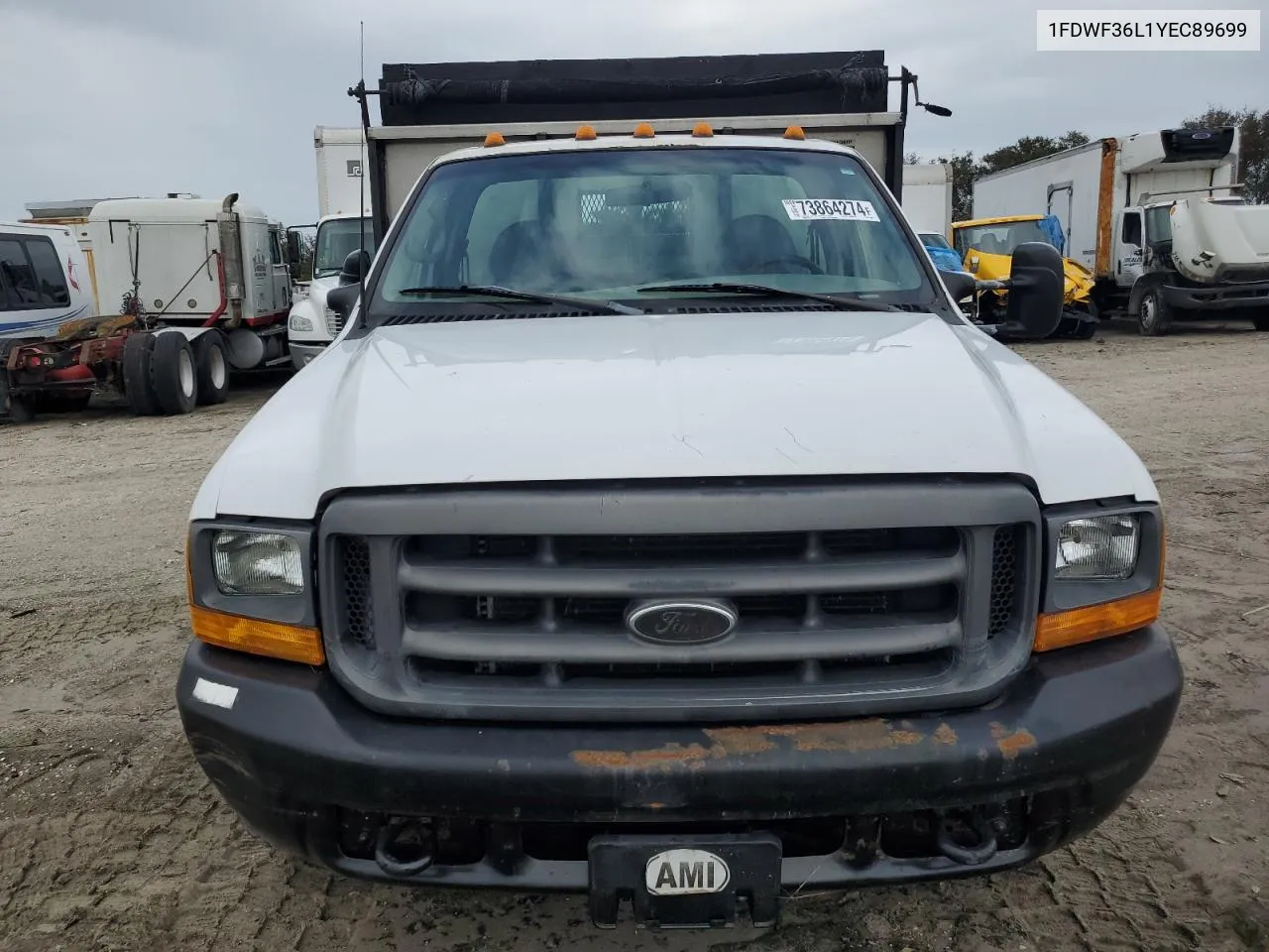 2000 Ford F350 Super Duty VIN: 1FDWF36L1YEC89699 Lot: 73864274