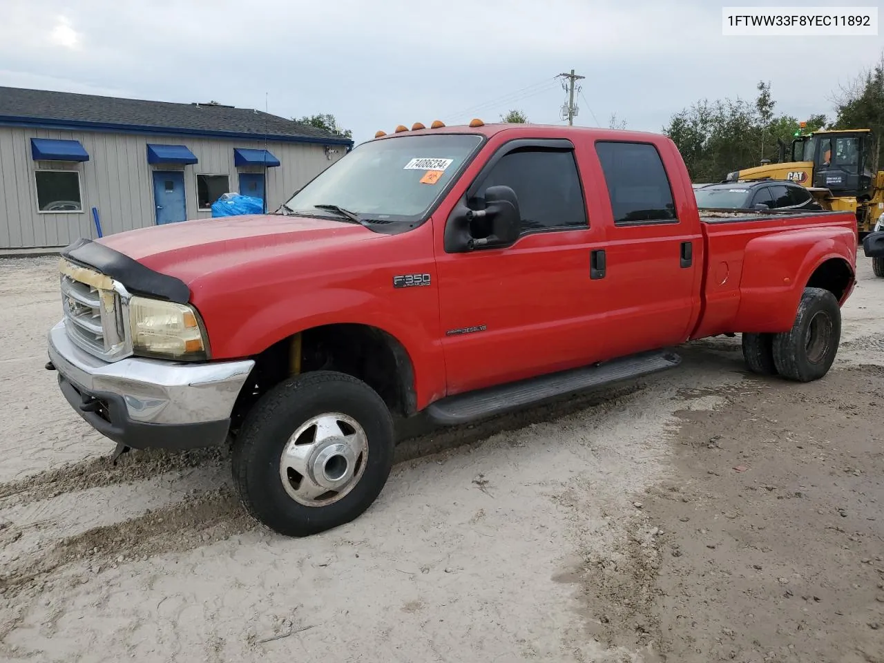 2000 Ford F350 Super Duty VIN: 1FTWW33F8YEC11892 Lot: 74086234