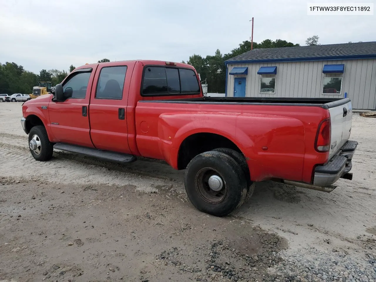 2000 Ford F350 Super Duty VIN: 1FTWW33F8YEC11892 Lot: 74086234