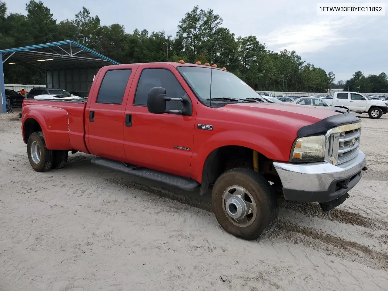 2000 Ford F350 Super Duty VIN: 1FTWW33F8YEC11892 Lot: 74086234