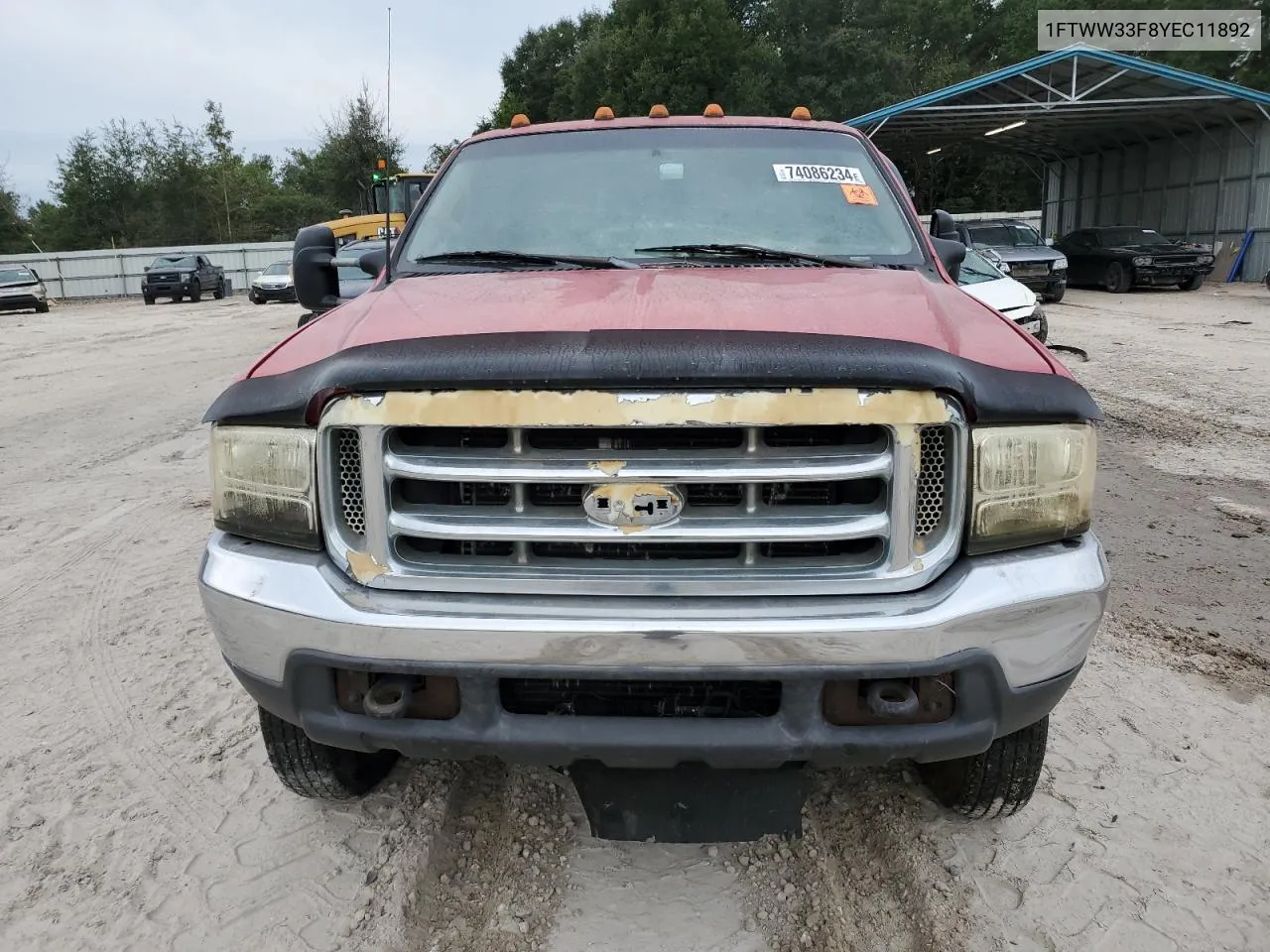 2000 Ford F350 Super Duty VIN: 1FTWW33F8YEC11892 Lot: 74086234