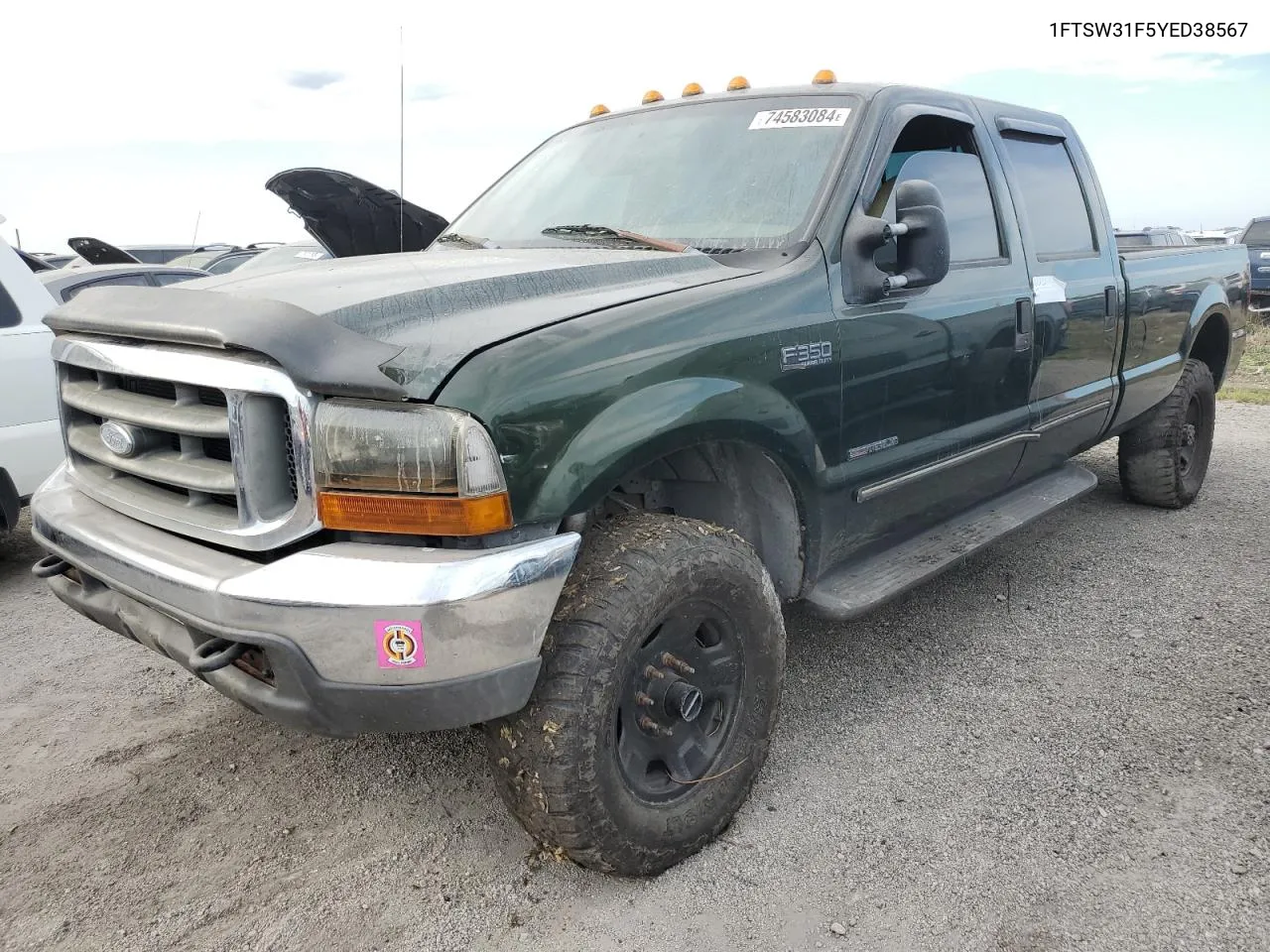 2000 Ford F350 Srw Super Duty VIN: 1FTSW31F5YED38567 Lot: 74583084