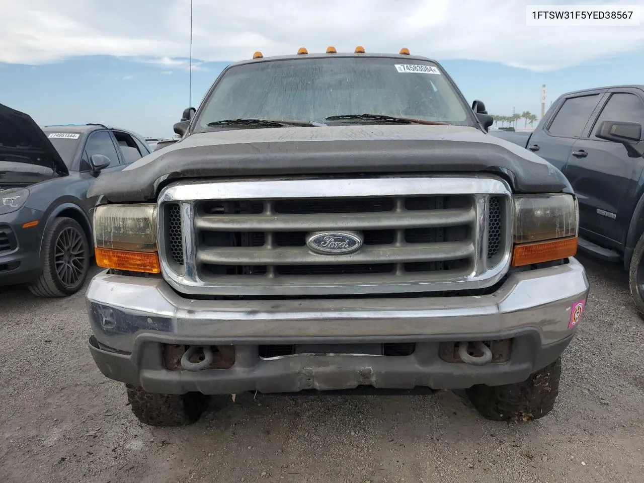 2000 Ford F350 Srw Super Duty VIN: 1FTSW31F5YED38567 Lot: 74583084