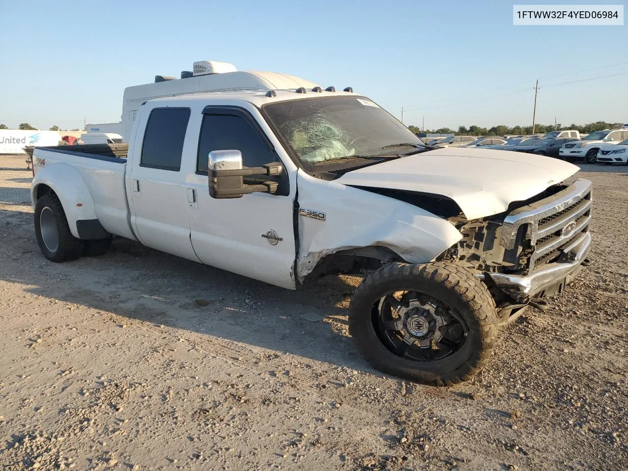 2000 Ford F350 Super Duty VIN: 1FTWW32F4YED06984 Lot: 74831564