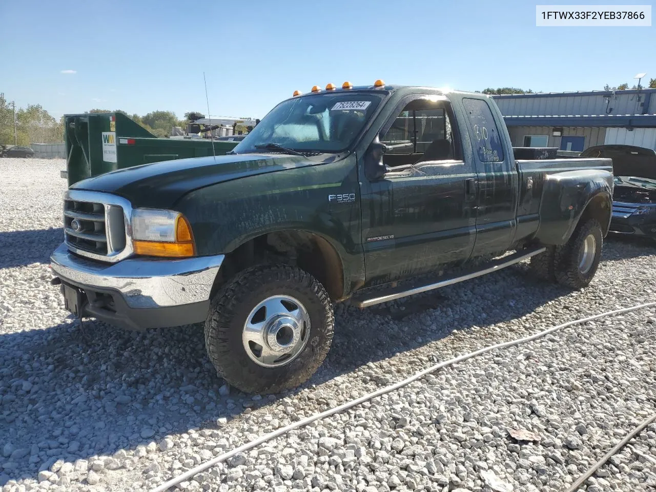 2000 Ford F350 Super Duty VIN: 1FTWX33F2YEB37866 Lot: 75228264