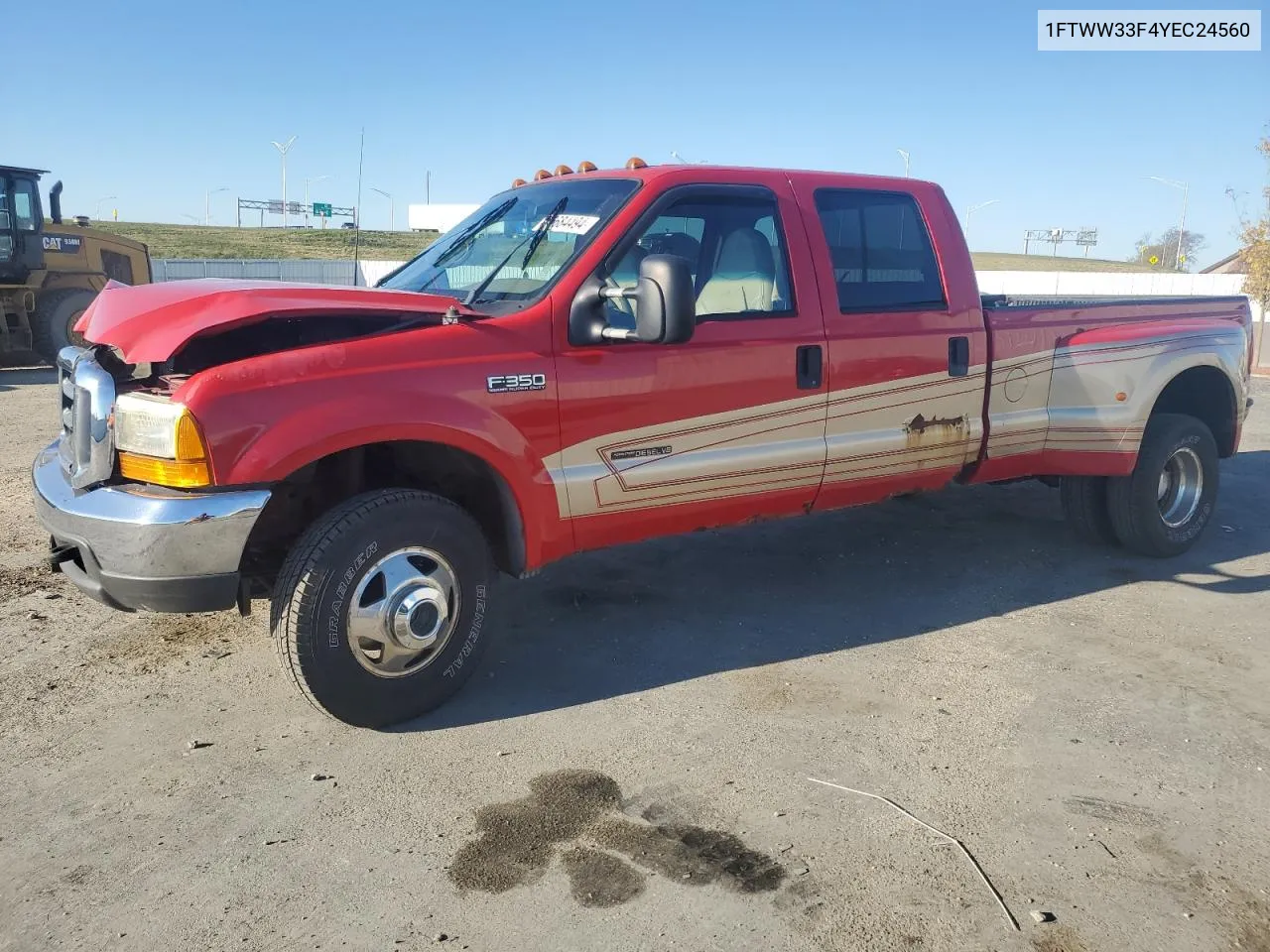 2000 Ford F350 Super Duty VIN: 1FTWW33F4YEC24560 Lot: 75684494