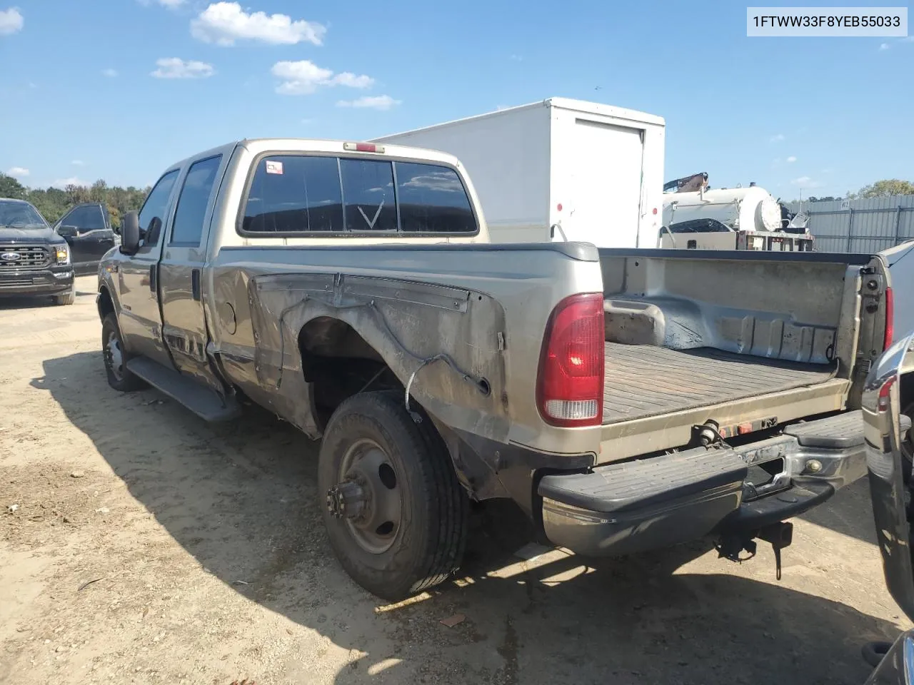 2000 Ford F350 Super Duty VIN: 1FTWW33F8YEB55033 Lot: 75849004