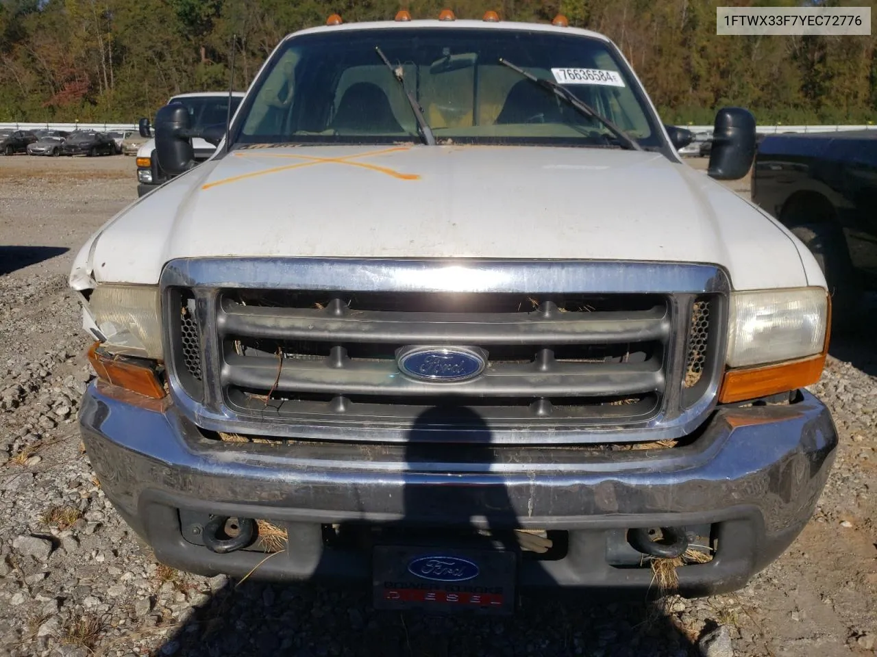 2000 Ford F350 Super Duty VIN: 1FTWX33F7YEC72776 Lot: 76636584