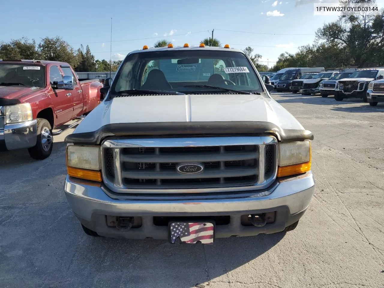 2000 Ford F350 Super Duty VIN: 1FTWW32F0YED03144 Lot: 77279684