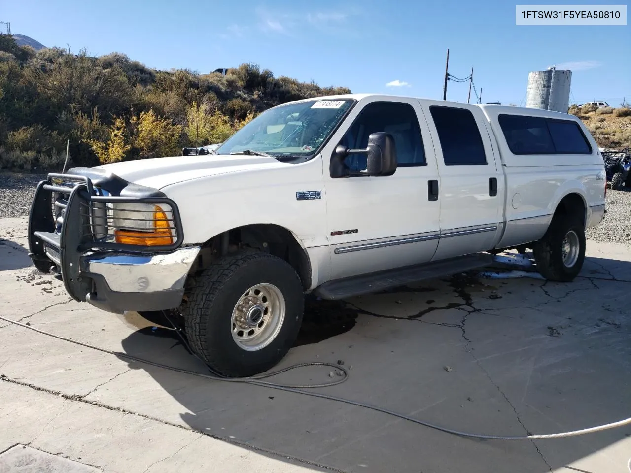 2000 Ford F350 Srw Super Duty VIN: 1FTSW31F5YEA50810 Lot: 77443774