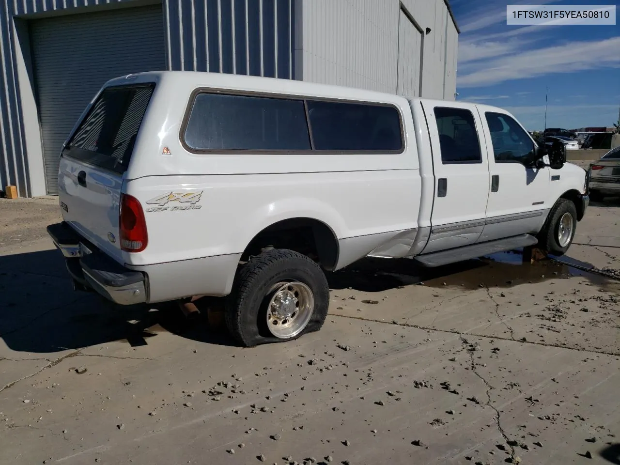 2000 Ford F350 Srw Super Duty VIN: 1FTSW31F5YEA50810 Lot: 77443774