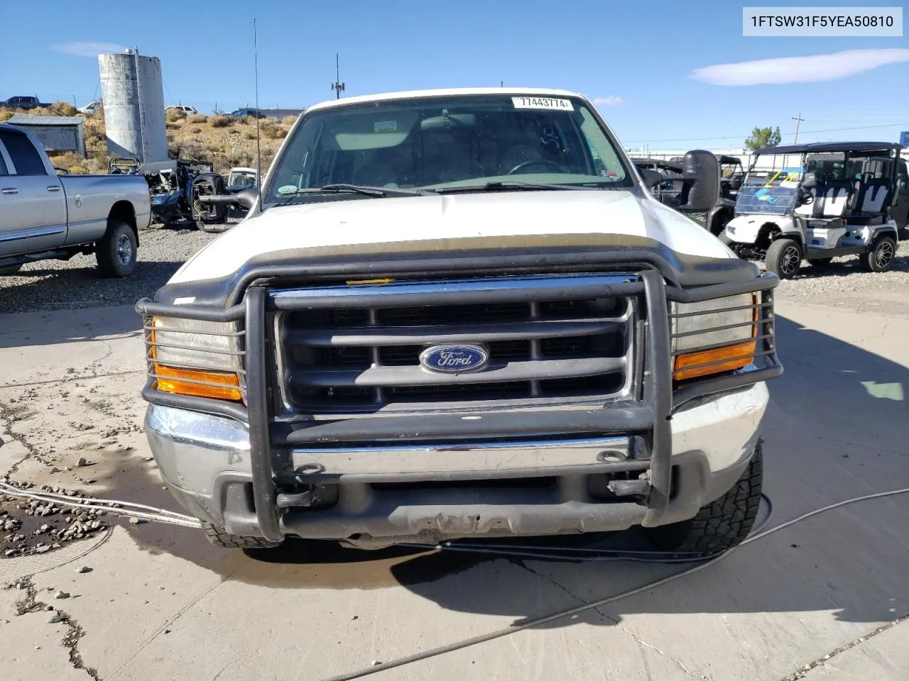 2000 Ford F350 Srw Super Duty VIN: 1FTSW31F5YEA50810 Lot: 77443774