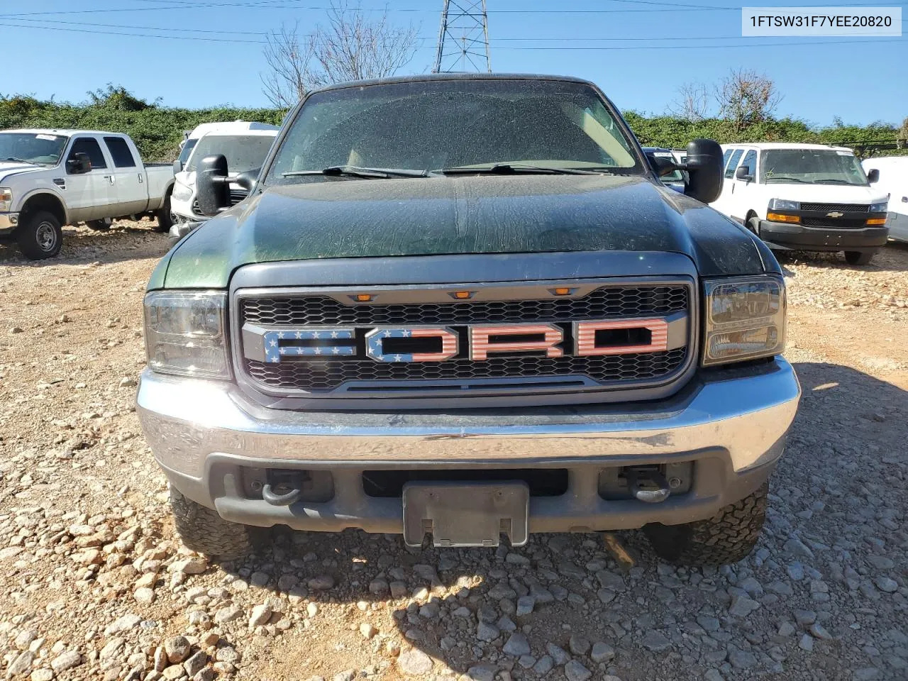 2000 Ford F350 Srw Super Duty VIN: 1FTSW31F7YEE20820 Lot: 77496284