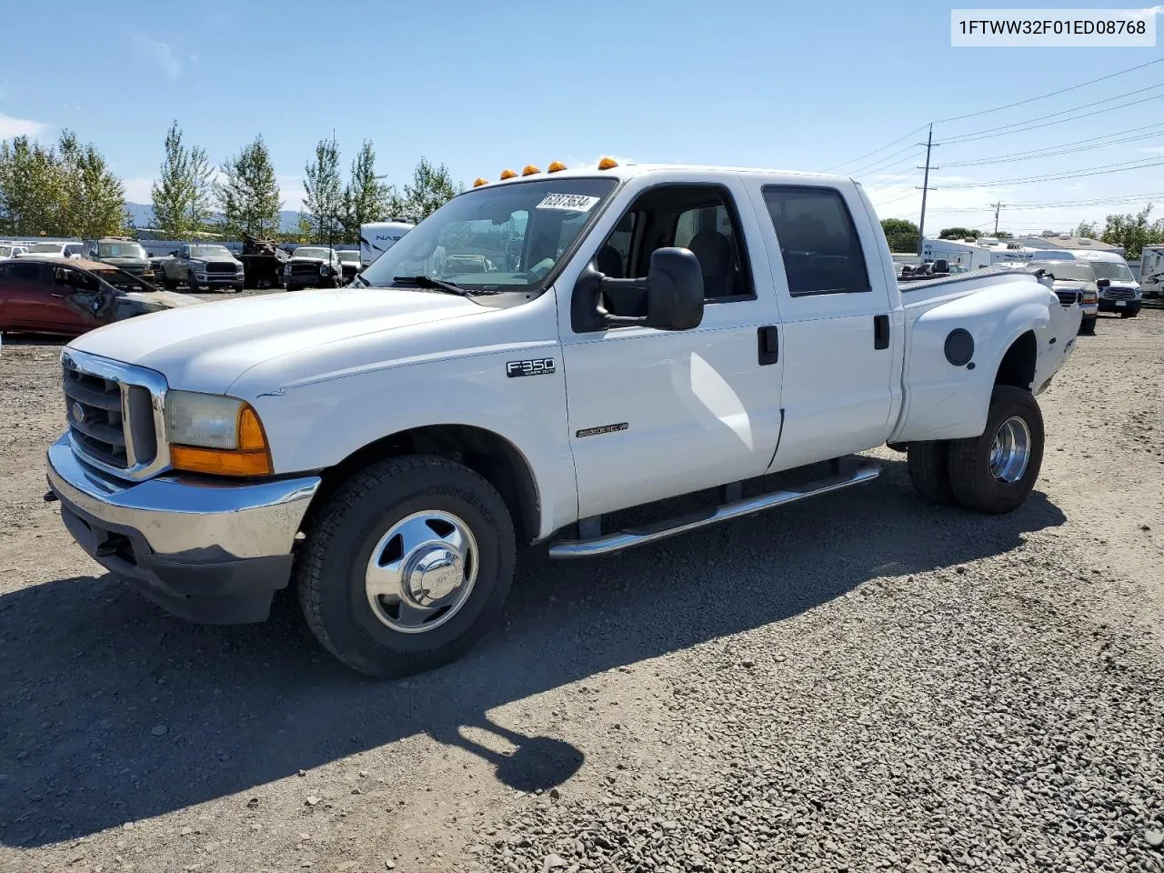 2001 Ford F350 Super Duty VIN: 1FTWW32F01ED08768 Lot: 62873634