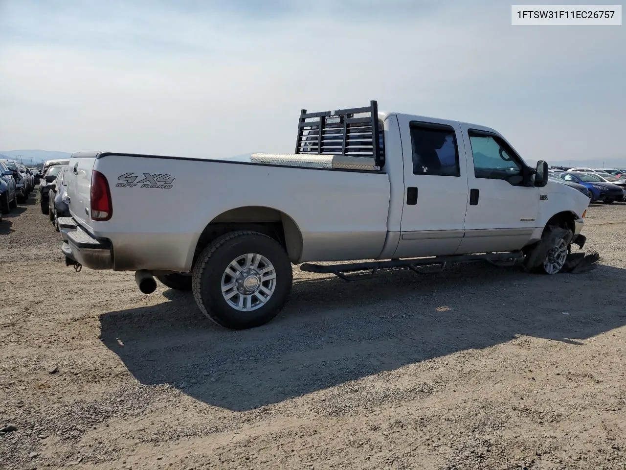 2001 Ford F350 Srw Super Duty VIN: 1FTSW31F11EC26757 Lot: 63216784