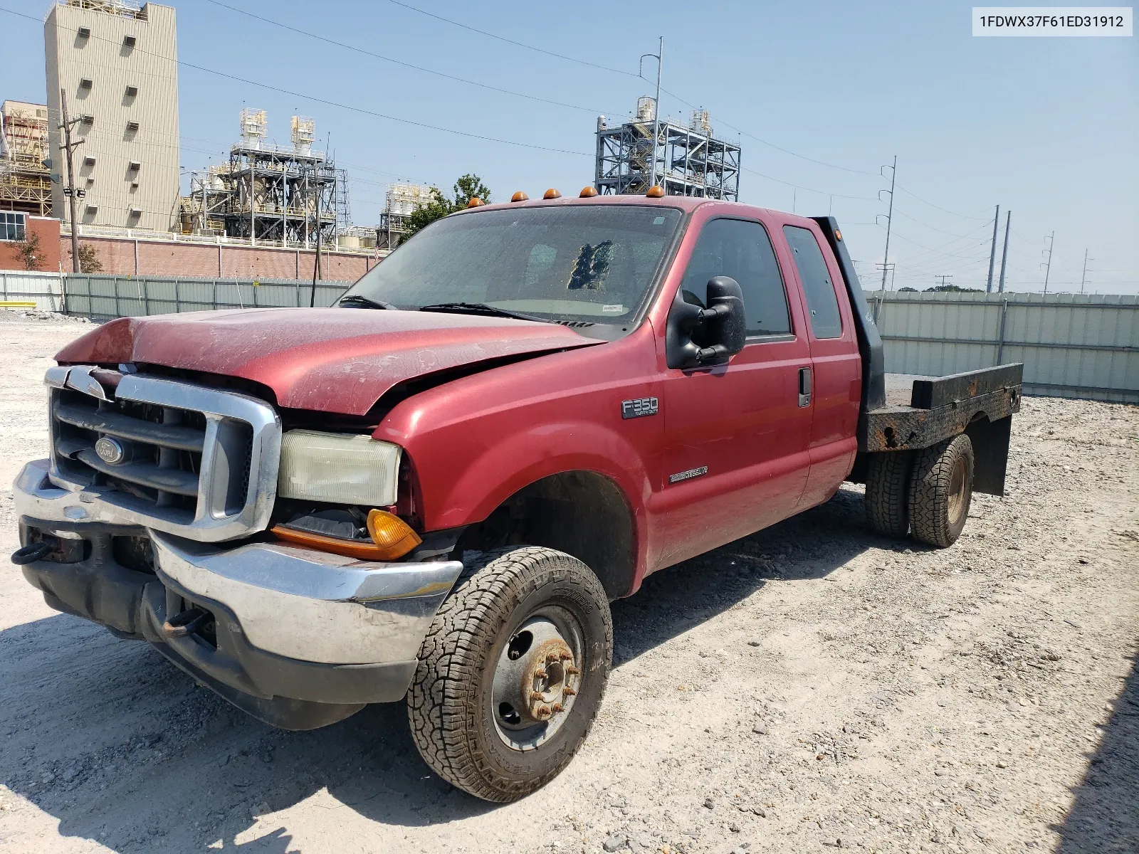 2001 Ford F350 Super Duty VIN: 1FDWX37F61ED31912 Lot: 65902824